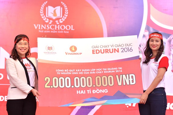Giải Edurun 2016: Hơn 10.000 người chạy góp quỹ xây trường cho học sinh nghèo Quảng Trị
